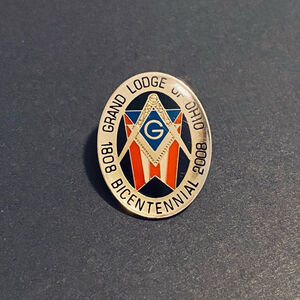 Masonic Freemason Ohio Grand Master Lapel Pin